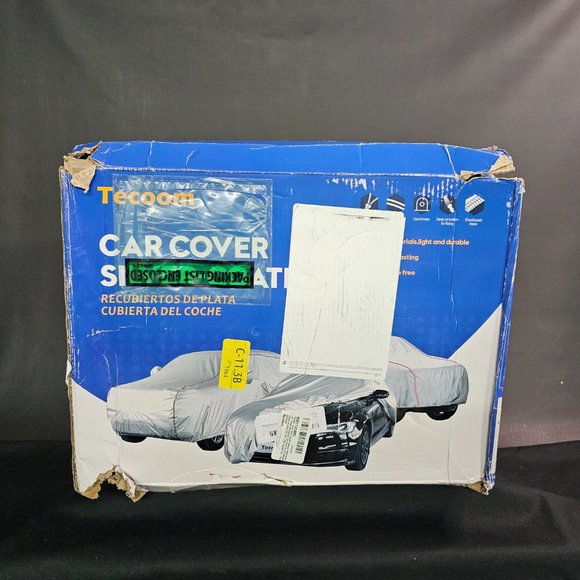 Tecoom Hard Shell Zipper Design Waterproof UV-Proof Windproof Car Cover NIB - Picture 7 of 13